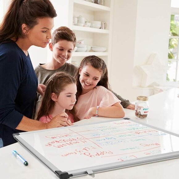 Large Magnetic Dry Erase Whiteboard with Pen Tray for School, Classroom, Office - Picture 9 of 12